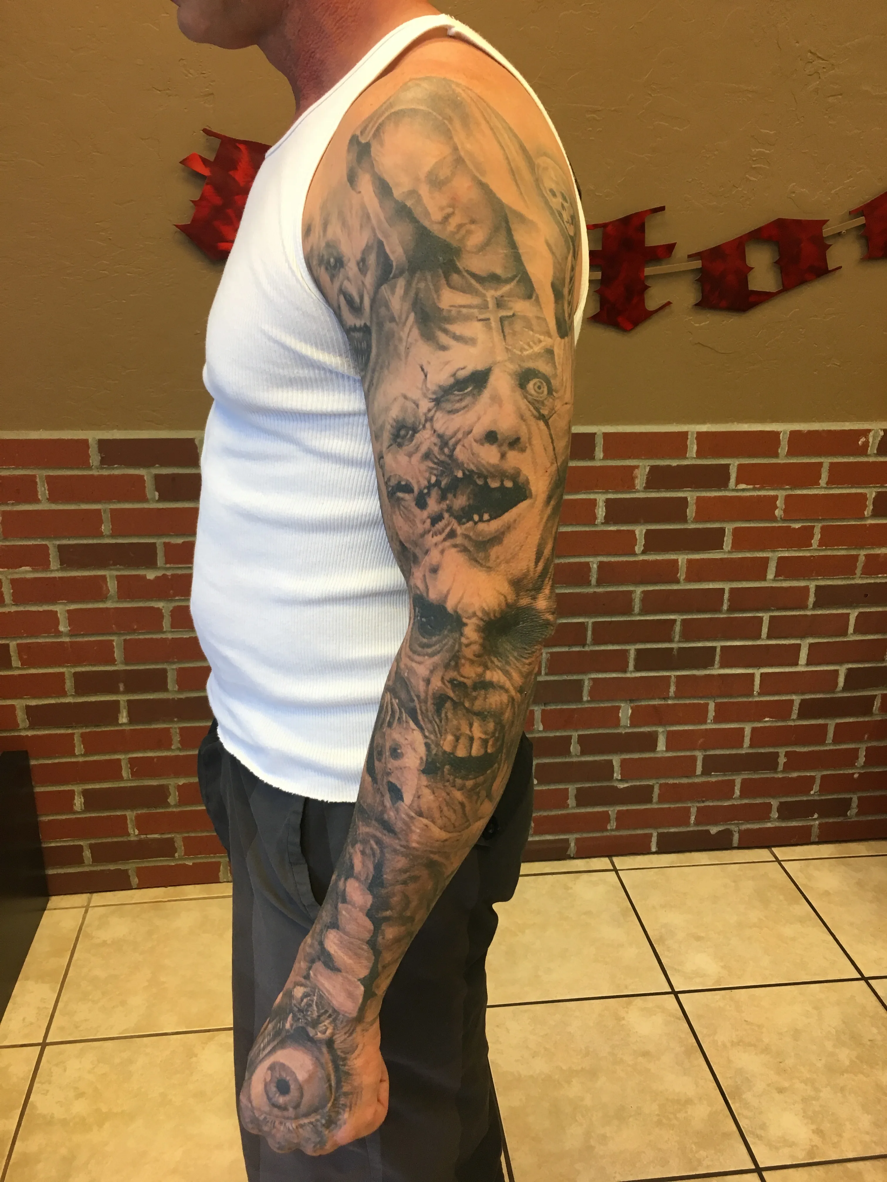 LARGE SCALE tattoo by Disciple Tattoo