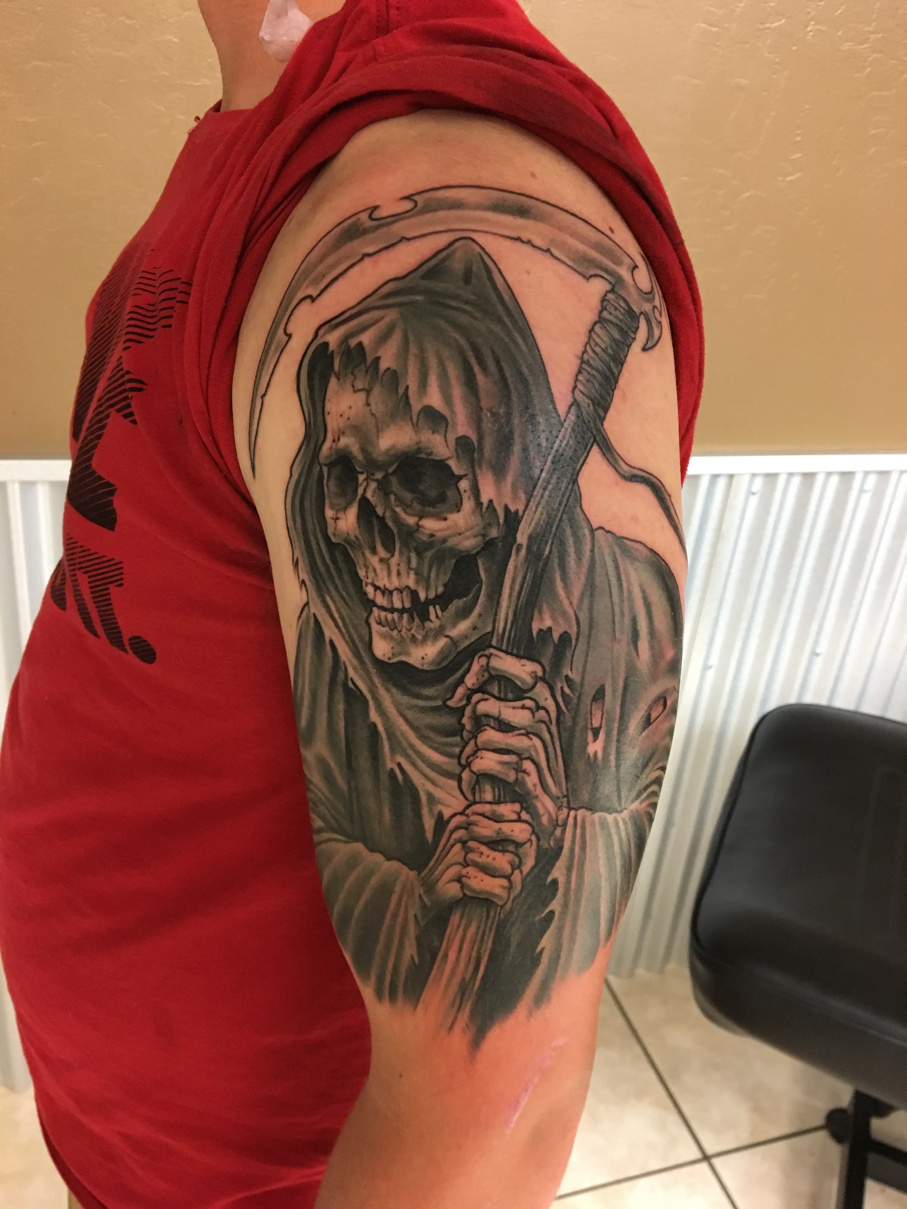 LARGE SCALE tattoo by Disciple Tattoo