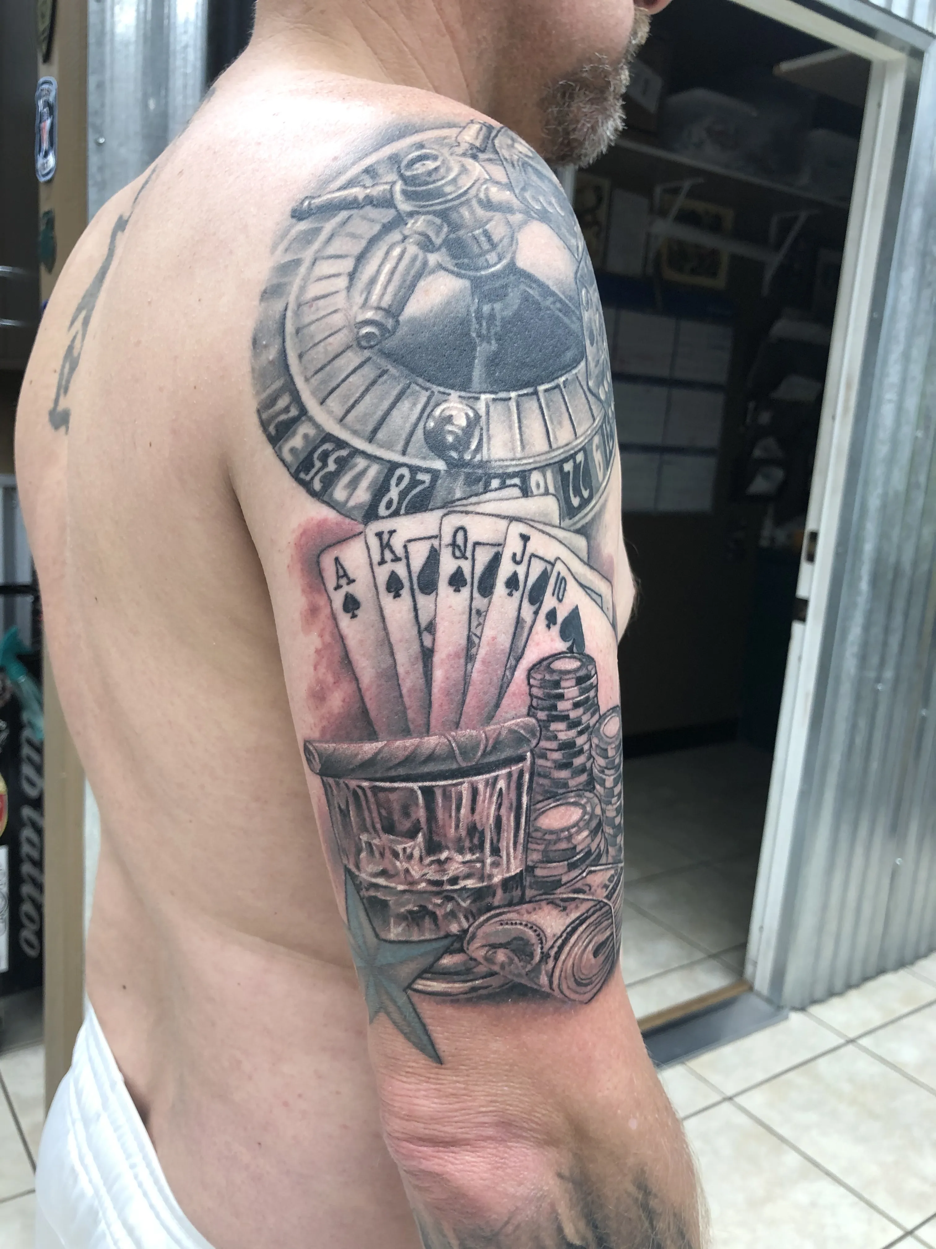 LARGE SCALE tattoo by Disciple Tattoo
