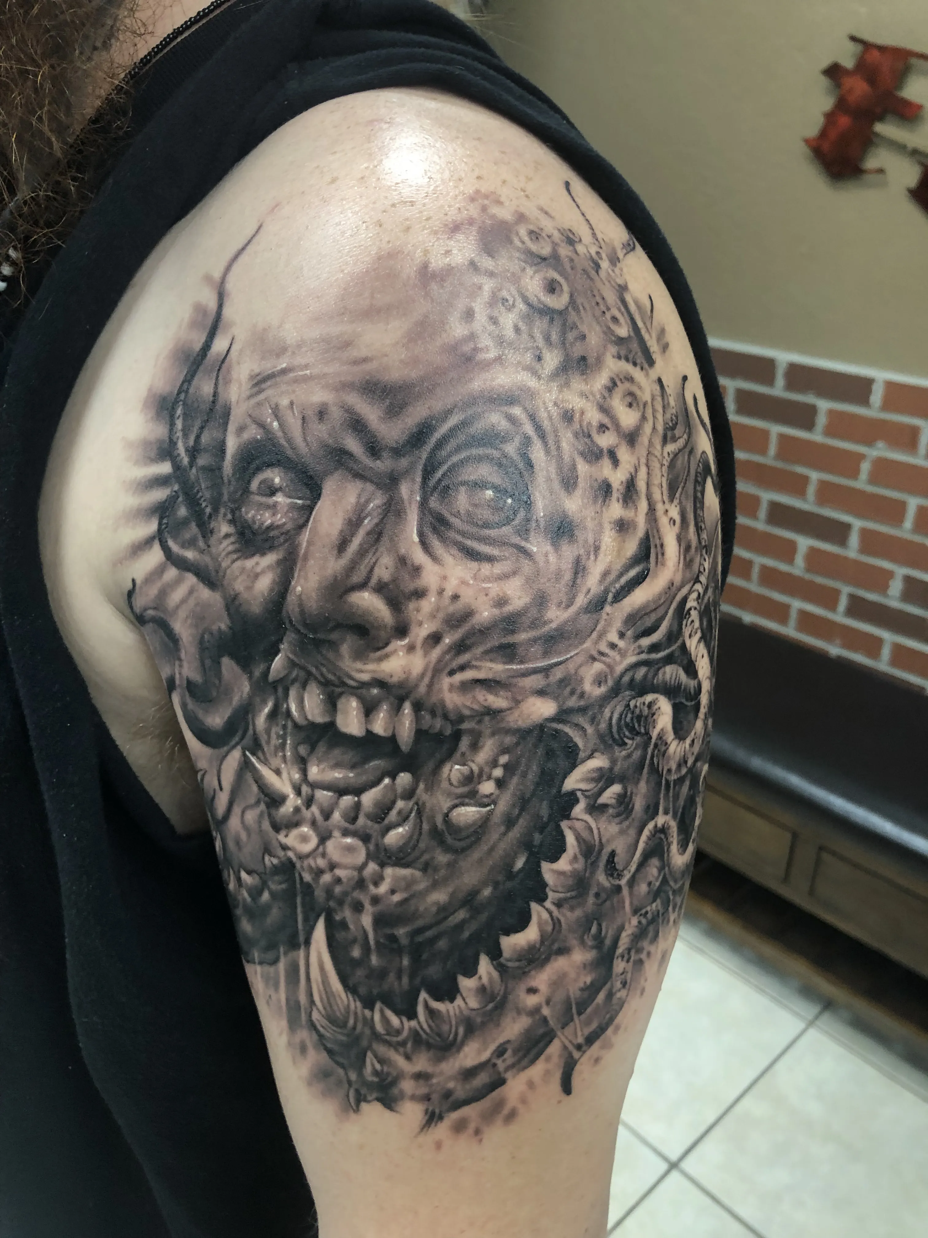 LARGE SCALE tattoo by Disciple Tattoo