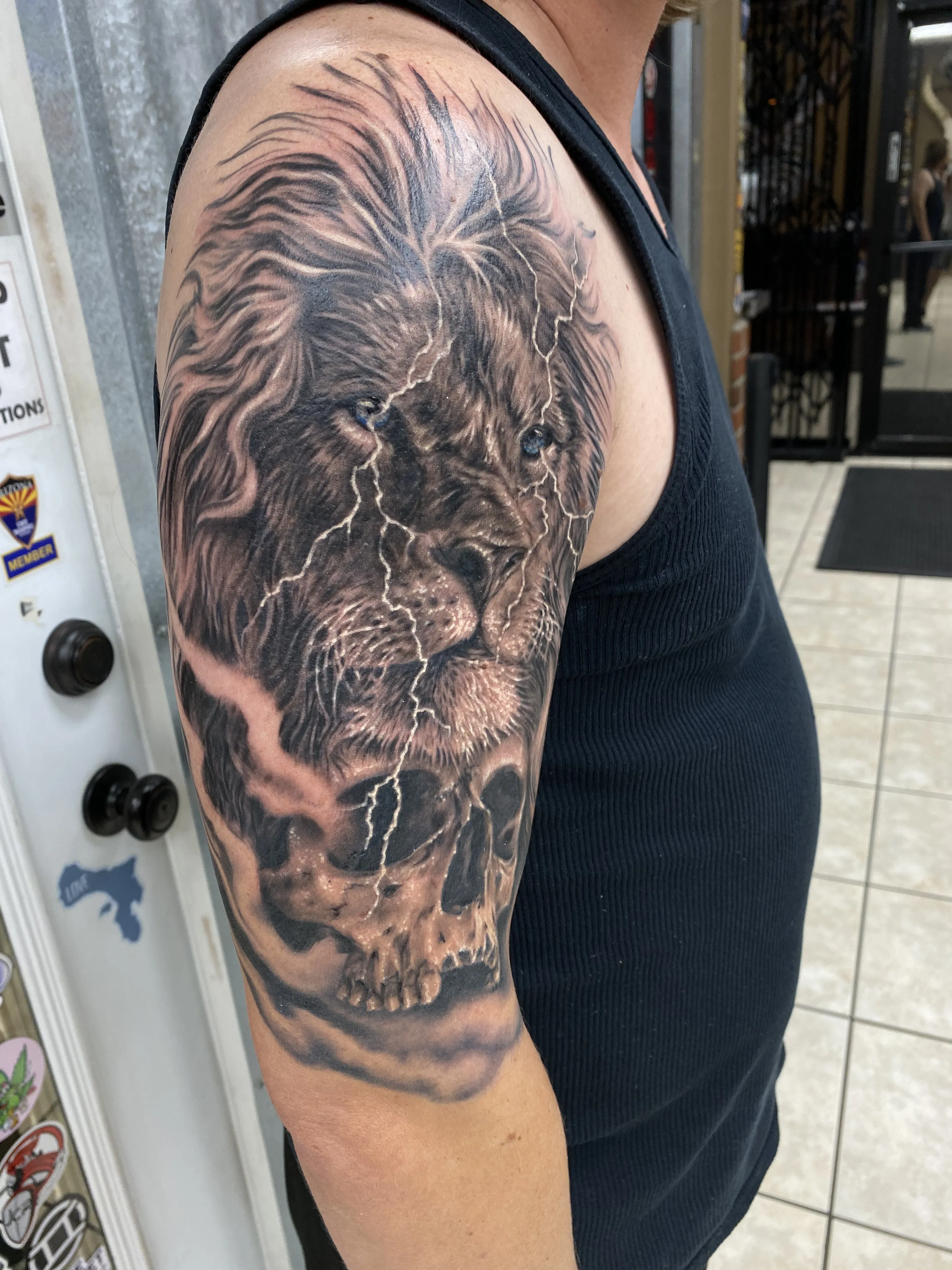 LARGE SCALE tattoo by Disciple Tattoo