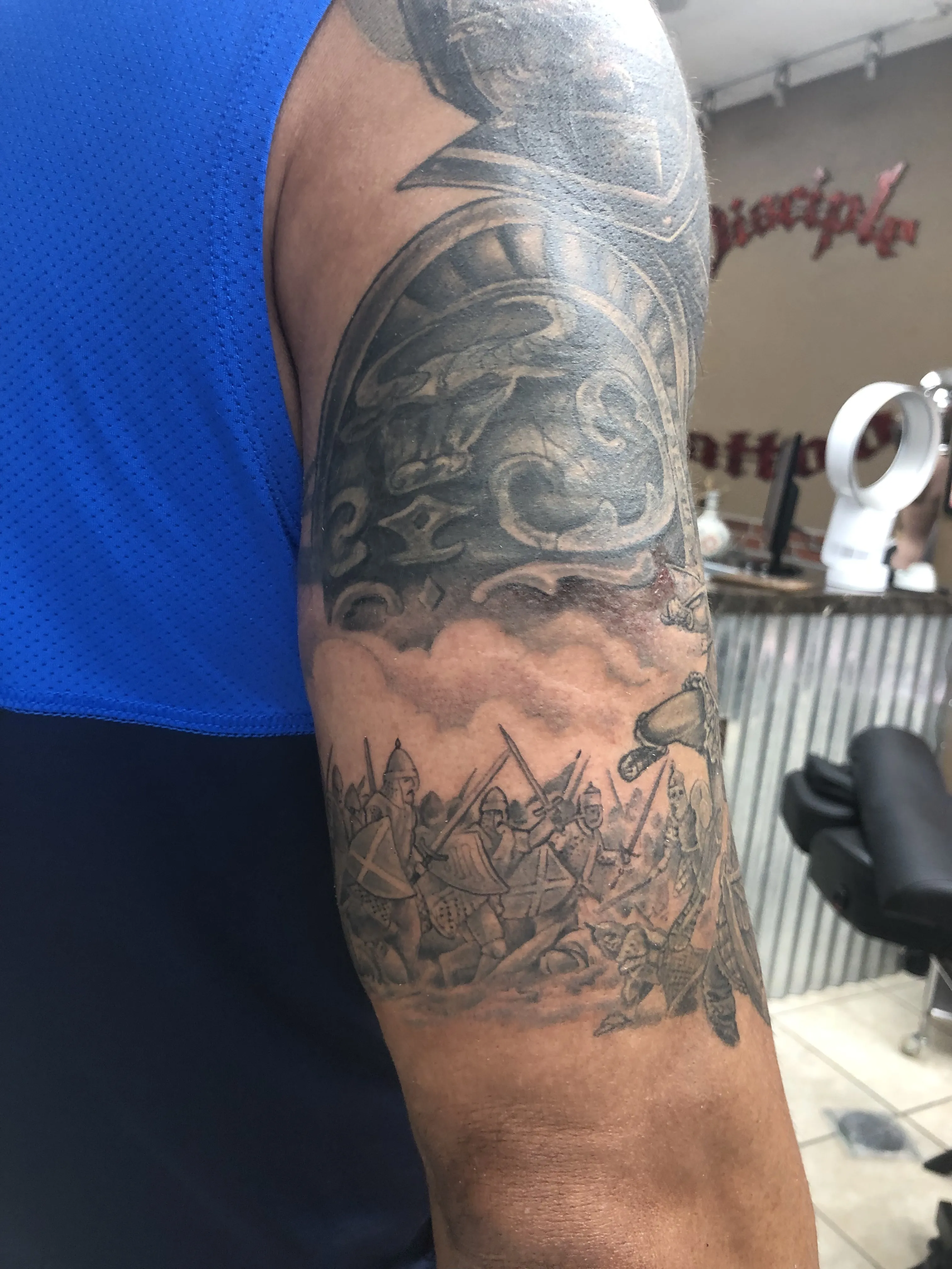 Tattoo work at Disciple Tattoo