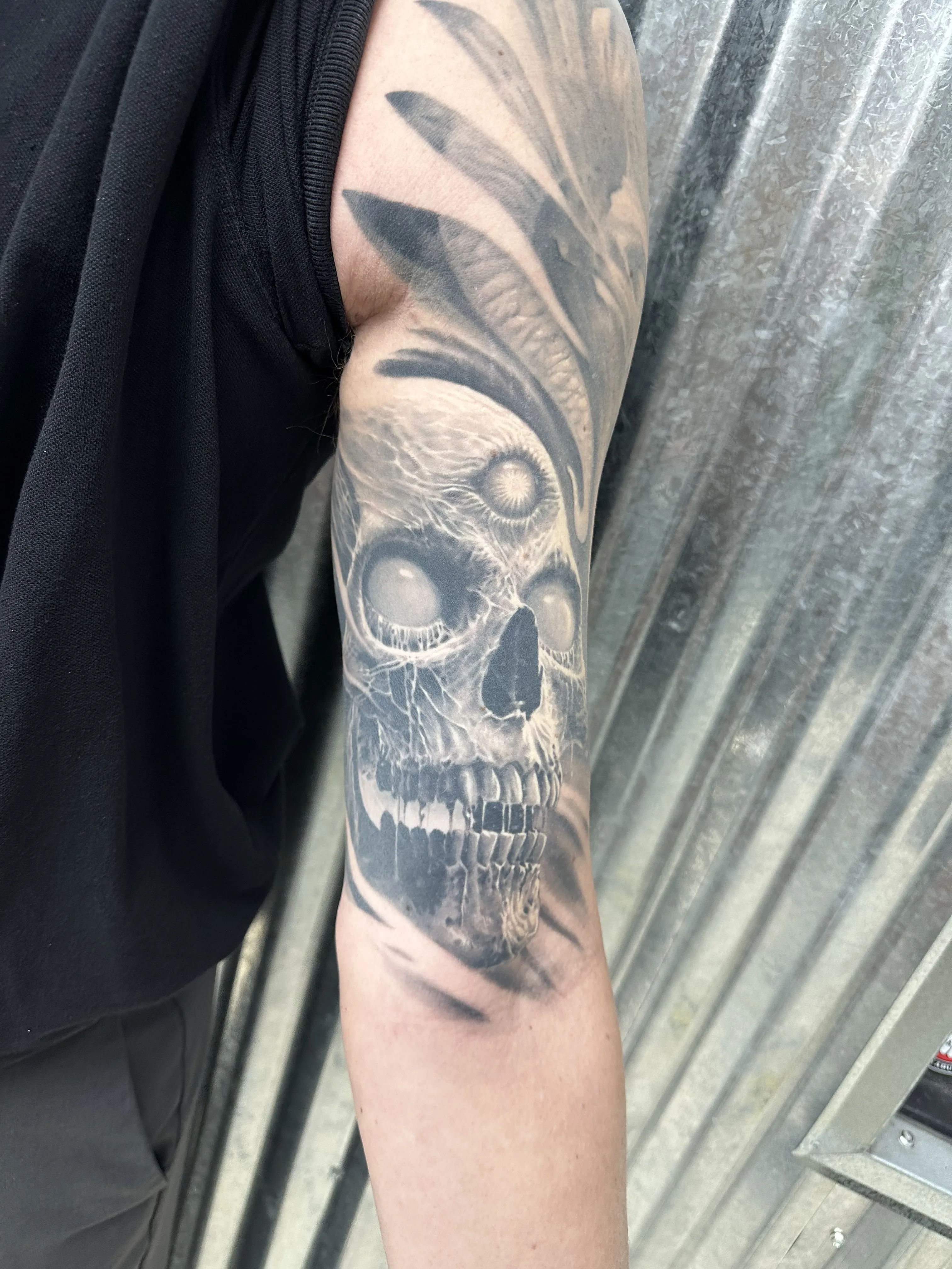 BLACK & GREY tattoo by Disciple Tattoo