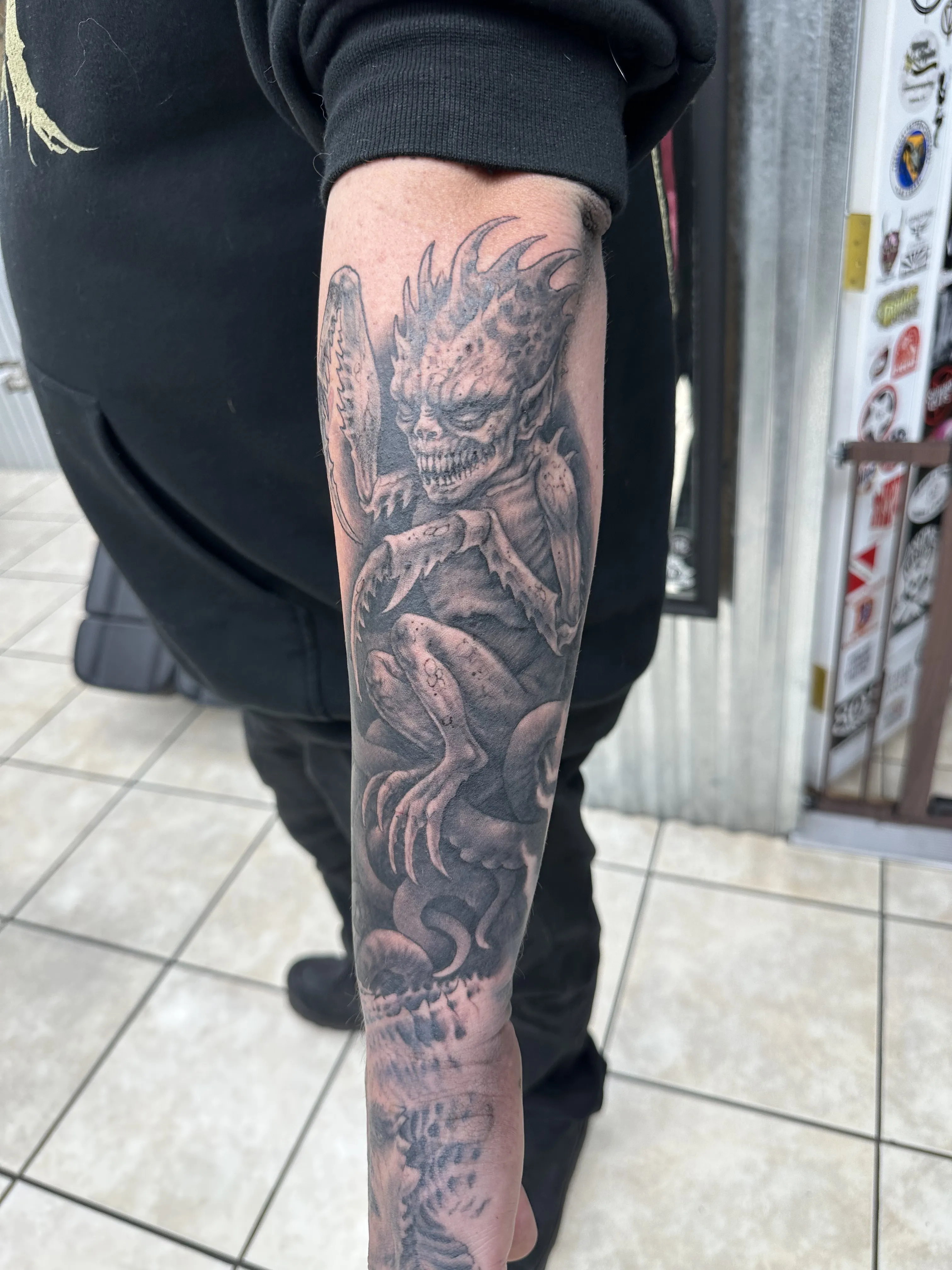 BLACK & GREY tattoo by Disciple Tattoo
